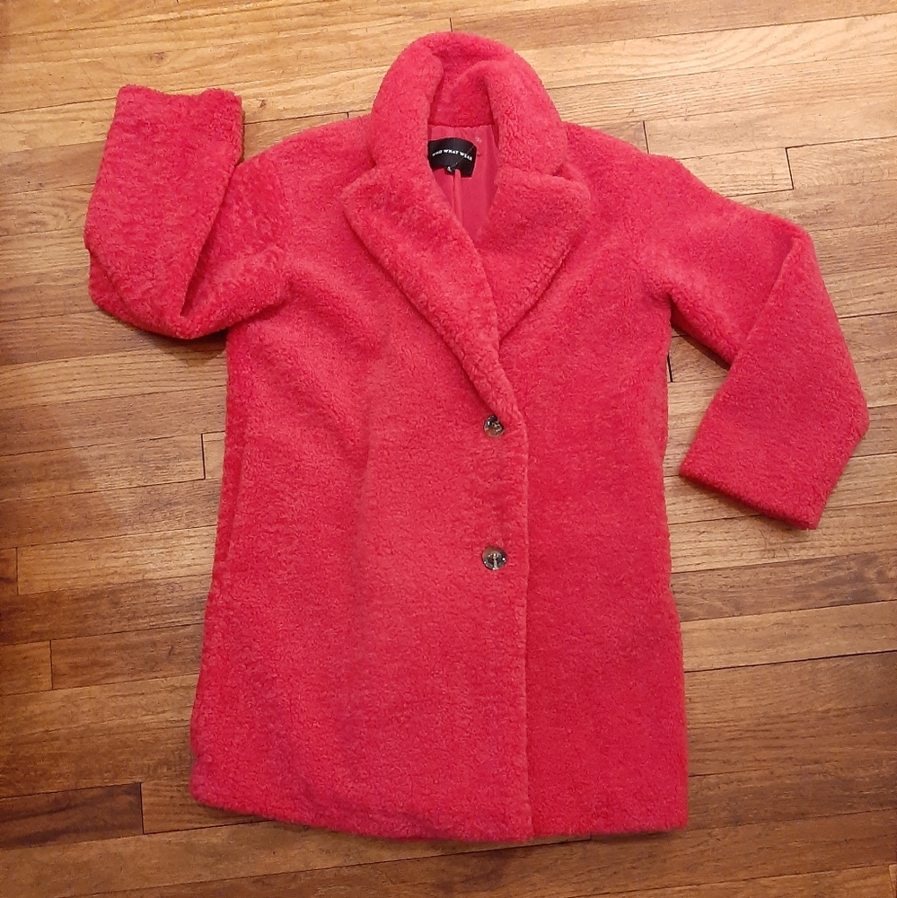 Who What Wear teddy coat